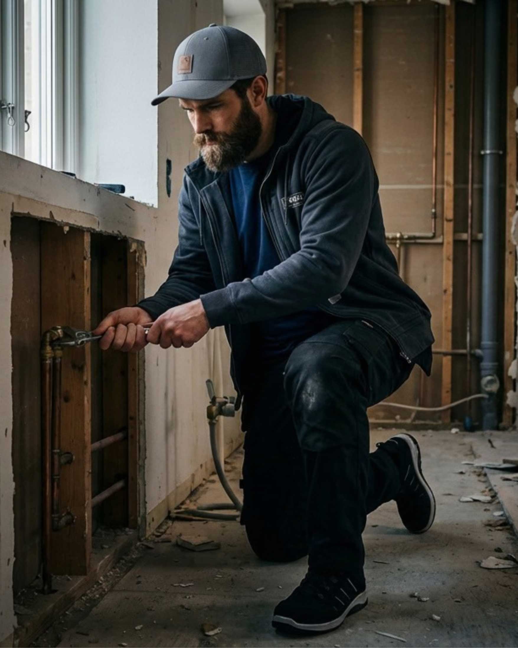 Handwerk im Arbeitsalltag, zweites Motiv der Handwerker-Serie